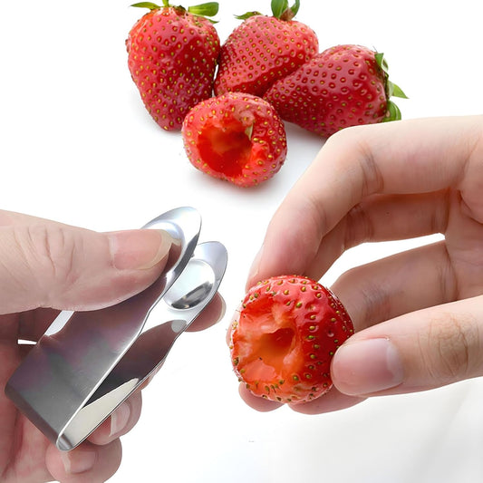 Stainless Steel Strawberry Huller Effortless Stem Removal for Berries, Dishwasher Safe, Compact & Ergonomic Kitchen Tool Kitchens Accessory Strawberry Stem Stemmer
