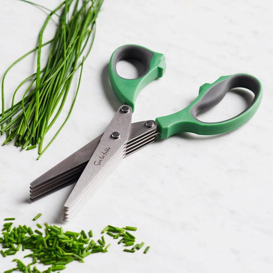 10-Blade Herb Shears, Green | Shears