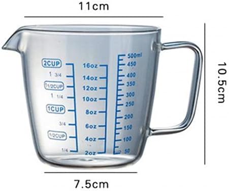 250ml 500ml Heat-resisting Glass Measuring Cup Milk Scale Microwave Measure Jug (250ml)