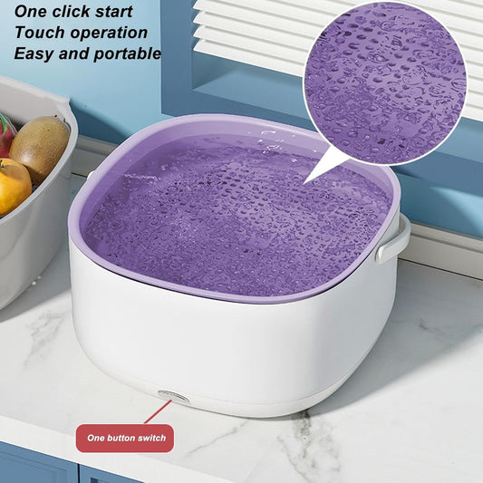 Electric Fruits Vegetables Washing Basket,Large Capacity Sturdy Kitchen Sink Strainer for Fruit and Vegetable Wash,Portable Fruit and Vegetable Cleansing Machine for Kitchen Food