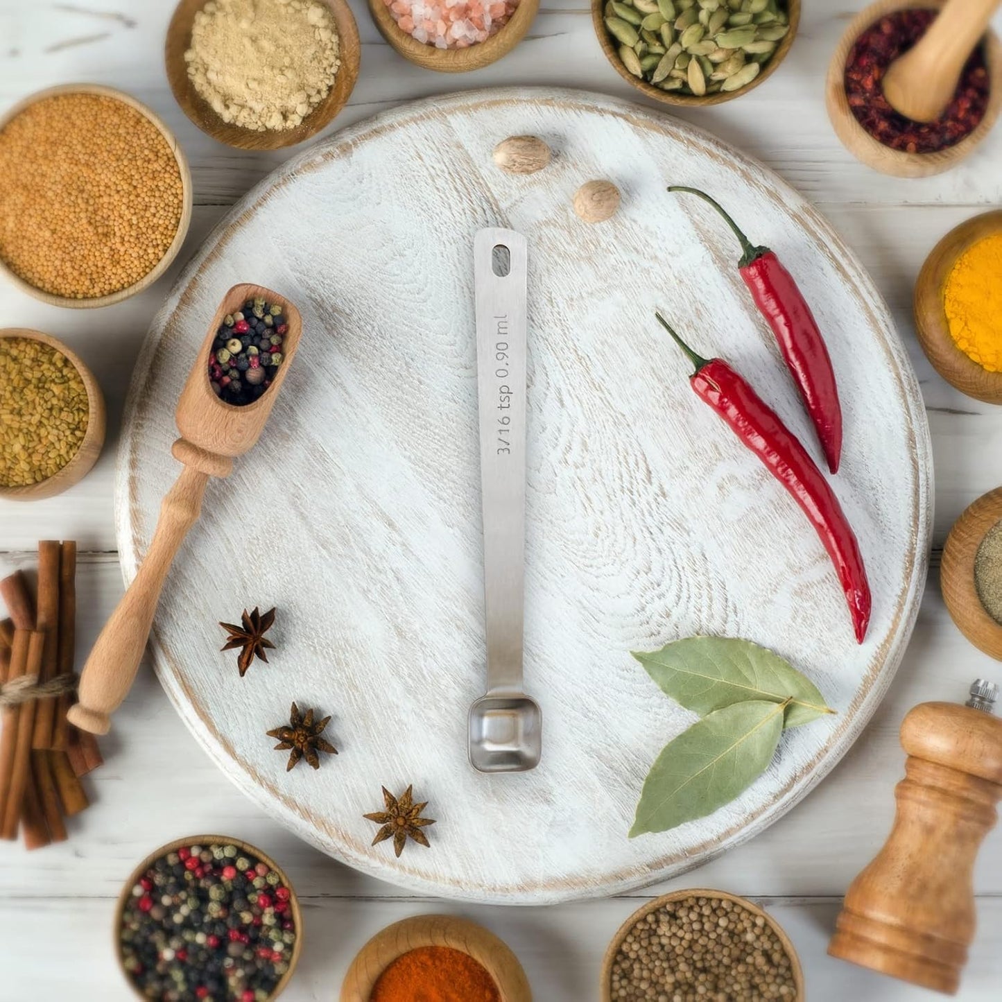 1PCS 1/8tsp(0.6ml) Tiny Measuring Spoon, Small Teaspoon for Tiny Amounts | High Precision, Food-Grade Stainless Steel, Rust-Free, Dishwasher-Safe, Easy-Read Markings, Multi-Purpose, Sturdy & Durable