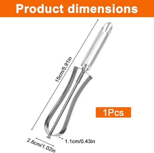 1 Pcs Stainless Steel Vegetable Peeler, Swivel Blade Ergonomic Handle
