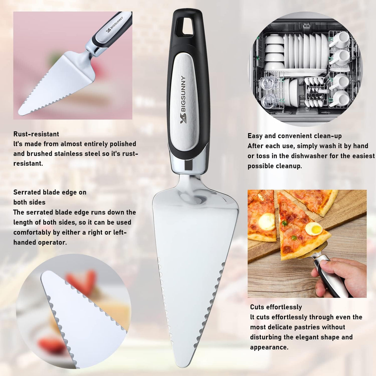 Dough Scraper Baking Pastry Cutter Good Grip Pastry Scraper Chopper Stainless Steel Dough Cutter