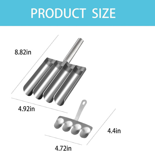 4 Slot Meatball Maker, Multifunctional Kitchen Meatball Making Tool | Food-grade solid material, one-step forming, easy operation, time-saving kitchen gadget for homemade meatballs