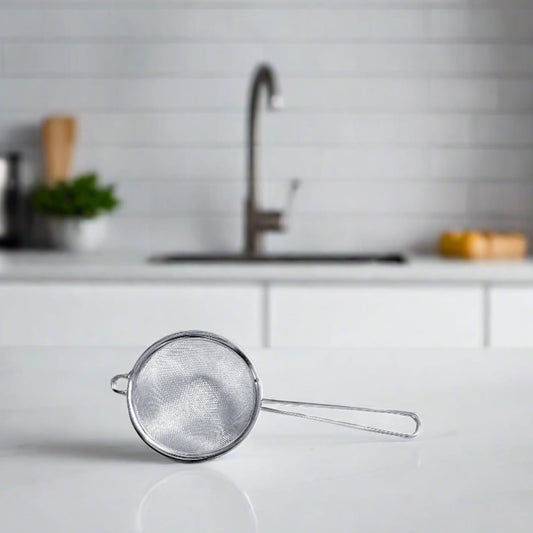 Fine Mesh Strainer, Stainless Steel with Handle, 3" x 8"
