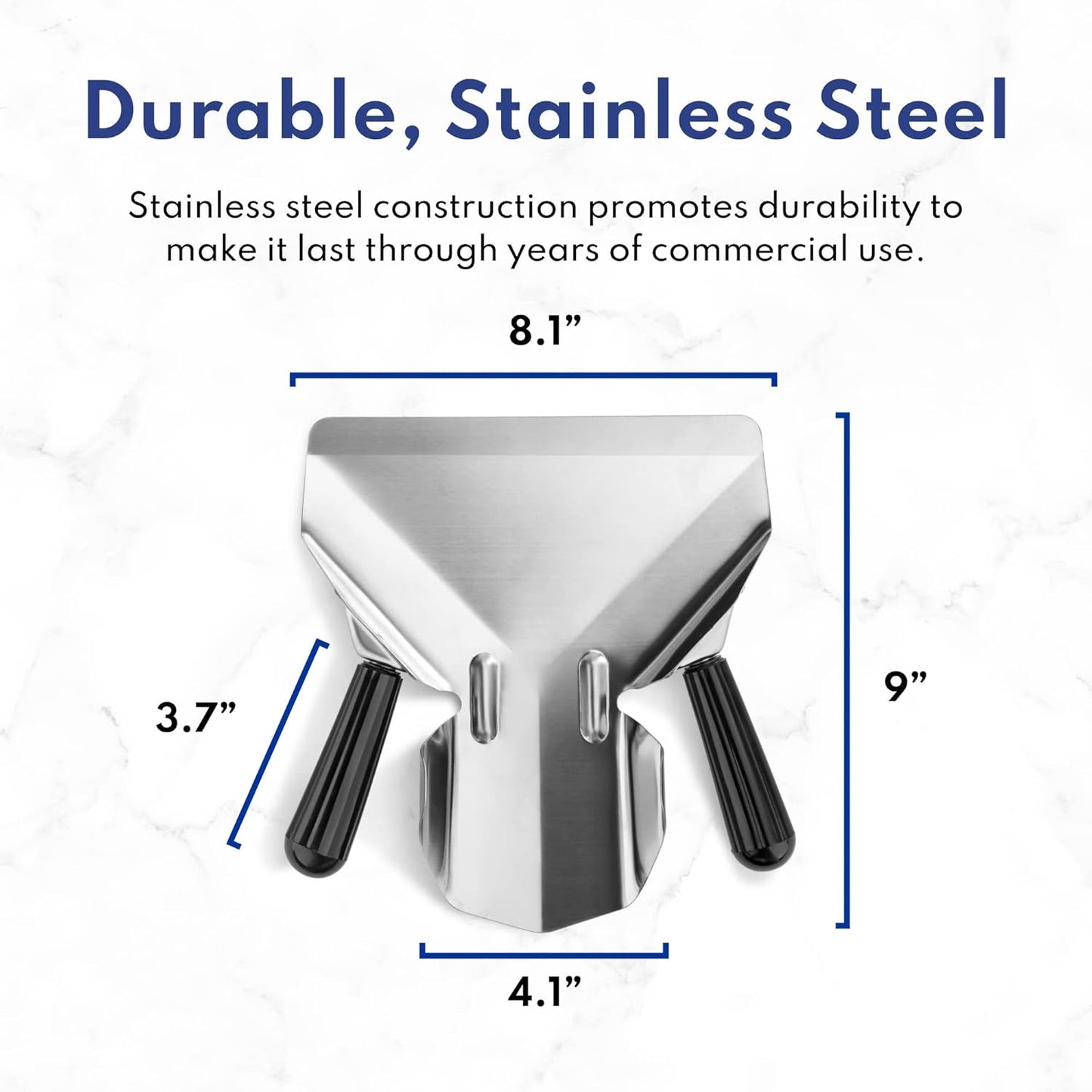 37807 Stainless Steel Commercial French Fry Bagger, Right Handle
