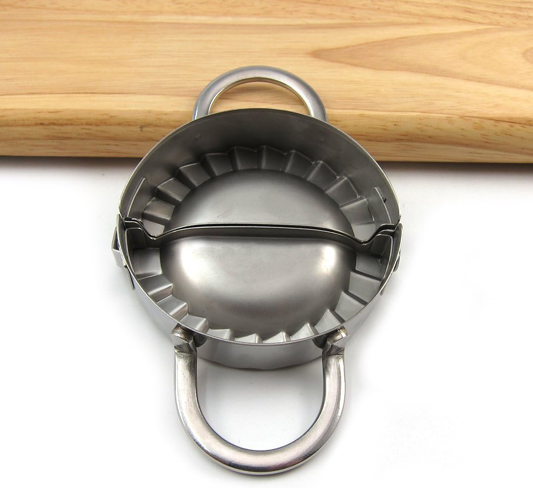 Best Utensils Stainless Steel Ravioli Mold Pierogi Dumpling Maker Wrapper Pastry Dough Cutter Kitchen Accessories (S: DIA. 3 inch)