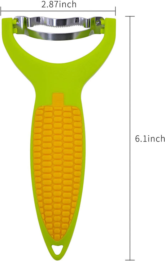 Corn Zipper 6" - Lovely Shape Ergonomic Kitchen Tool Corn Planer Cutter Cob Peeler Corn Stripper Kernel Cutter