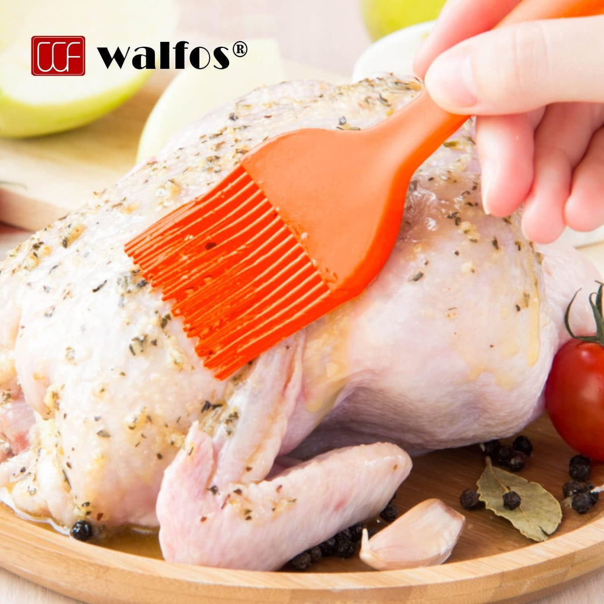 600°F Heat Resistant Silicone Basting Brushes BPA Free Pastry Brush, Spread Oil Butter Sauce for BBQ Grill Baking Kitchen Cooking, Dishwasher Safe (2 SIZE)