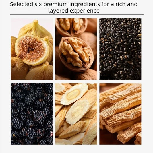 Fig & Walnut Pastry Bites 250g*2 Bags (About 25-28 Packs)– Blended with Black Sesame, Astragalus & Lily Bulb – Sweet, Soft & Crispy Texture – Natural Flavor Energy Snack –Sweet, Soft, Glutinous & Crispy Snack