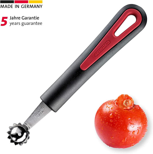 Germany Stainless Steel Tomato and Strawberry Stem Remover Corer (Red/Black)