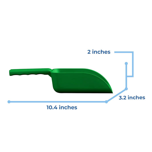 Vikan 63002 Color-Coded Plastic Hand Scoop - BPA-Free Food-Safe Kitchen Utensils, Restaurant and Food Service Supplies, 16 oz, Green