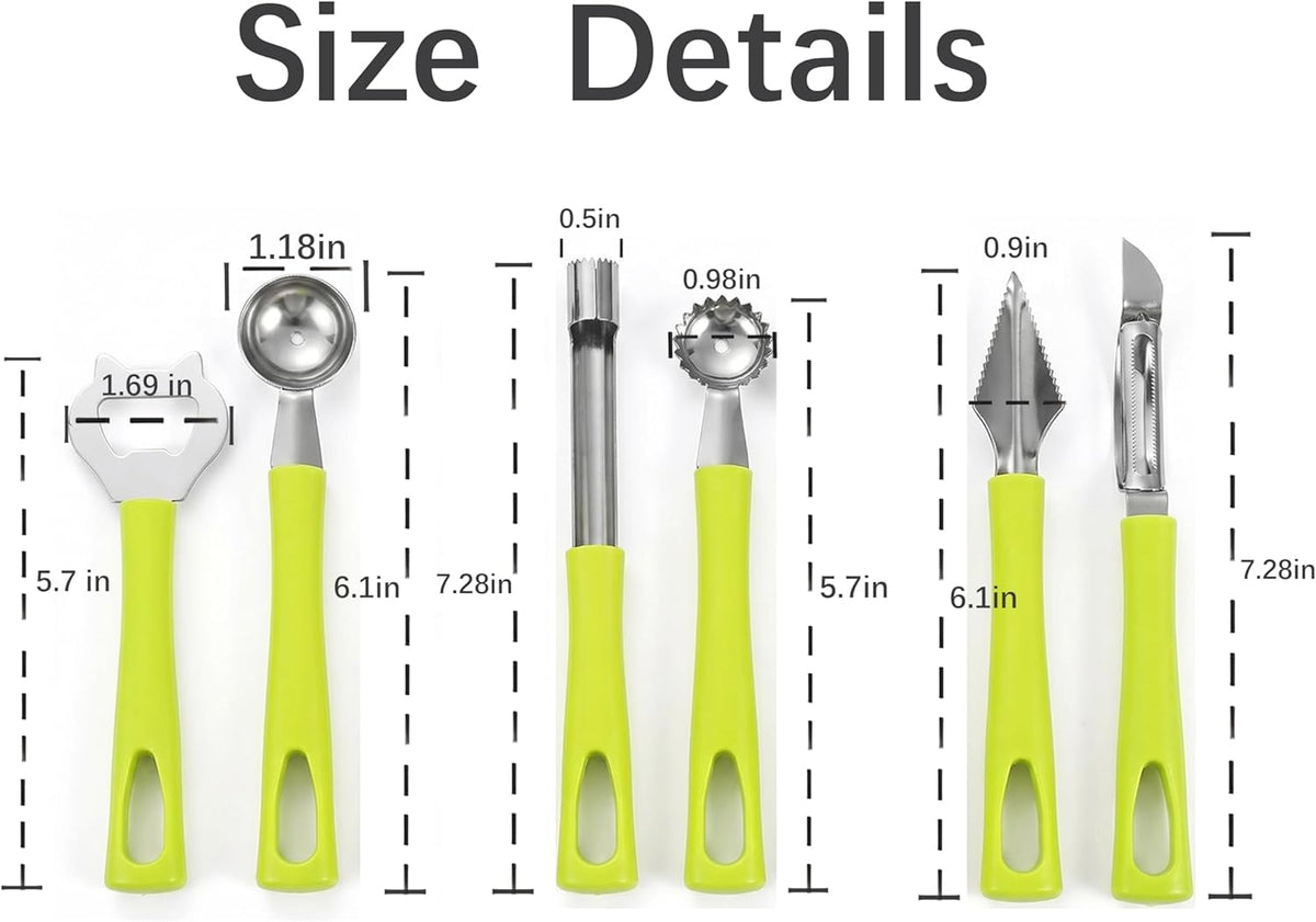 6 Pcs Fruit and Vegetable Corer Sets Tomato Corer,Strawberry Huller, Pepper Seed Remover, Zucchini Corer Tool for Easy Kitchen Prep
