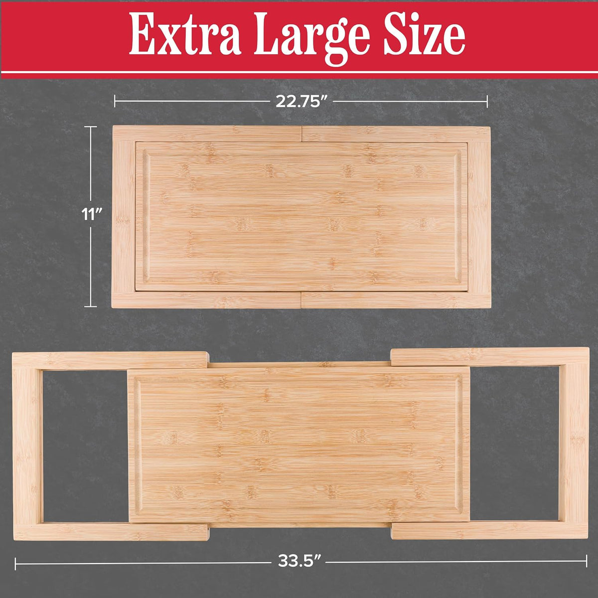 2 in 1 Cutting Board with Strainer, Natural, 13.2” x 11.5”