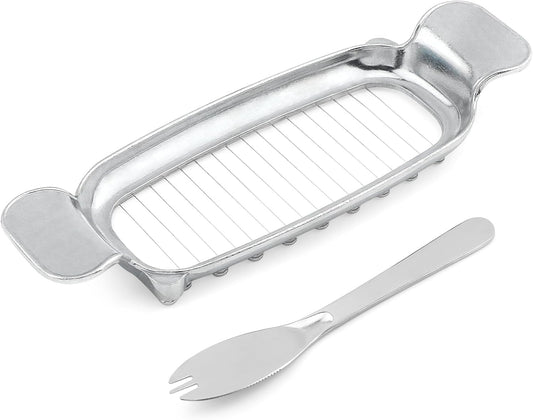 Stainless Steel Cheese Slicer, 16 Sharp Wires, Multipurpose Food Cutter, Butter Slicer, Cutter, Cheese, with 1pc Butter Cutter Fork