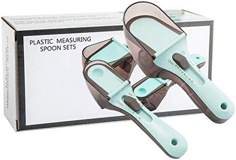 2pcs/set Adjustable Measuring Spoons,Large Tablespoon & Small Teaspoon - Metric ML,OZ and Cup - Magnetic