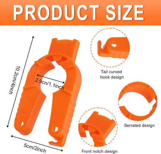3 Pack Plastic Bottle Cap Opener, 3 in 1 Multi-Purpose Water Bottle Opener, Water Bottle Opener for Arthritic Hands or Home, Kitchen, Camping and Outdoor Adventures, (Orange, Blue, White)