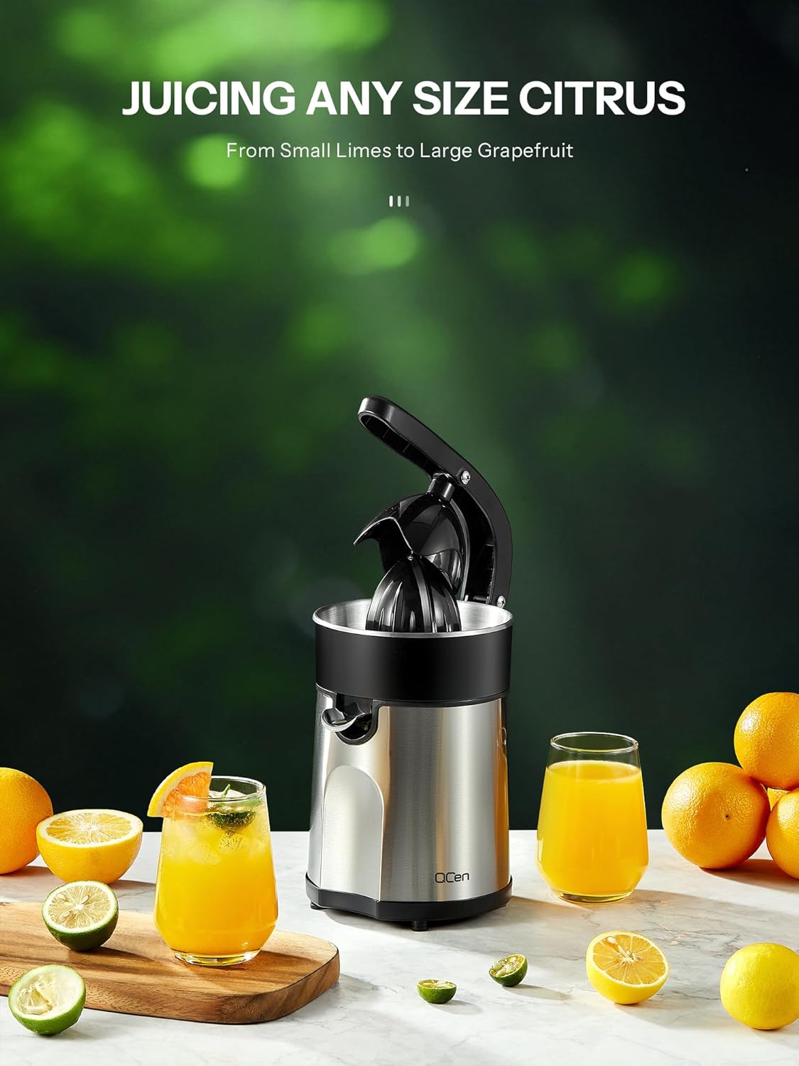 Electric Citrus Juicer Squeezer with Rubber Handle