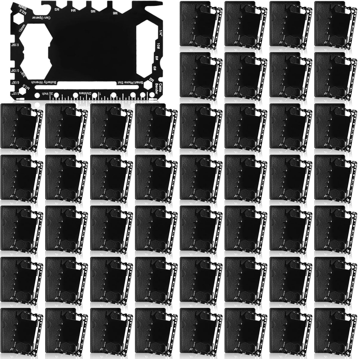 24 Pcs Credit Card Wallet Multitool 46 in 1