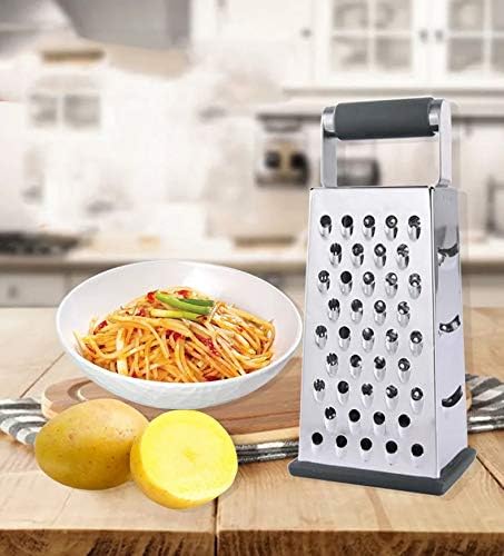 Vertical Stainless Steel Grating Four-sided Boxed Grater For Cucumbers, Carrots And Cheese, Grater, Melon, Planing, Potato, Planer, Non-slip Handle, Peeler