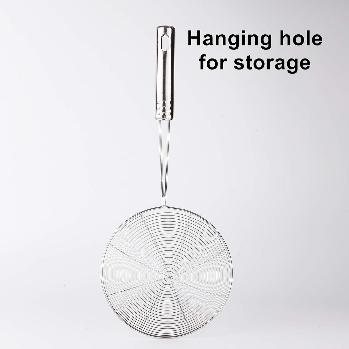 Versatile Stainless Steel Spider Strainer/Skimmer/Ladle for Cooking and Frying, Kitchen Gadgets Wire Strainer Pasta Strainer Spoon (6 Inch)