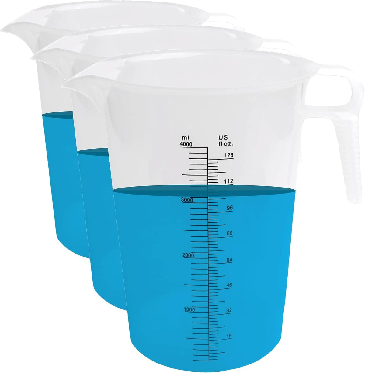 8oz (250 mL) Measuring Pitcher, Plastic, Multipurpose - Great for Chemicals, Oil, Pool and Lawn - Ounce (oz) and Milliliter (mL) Increments (1 cup)