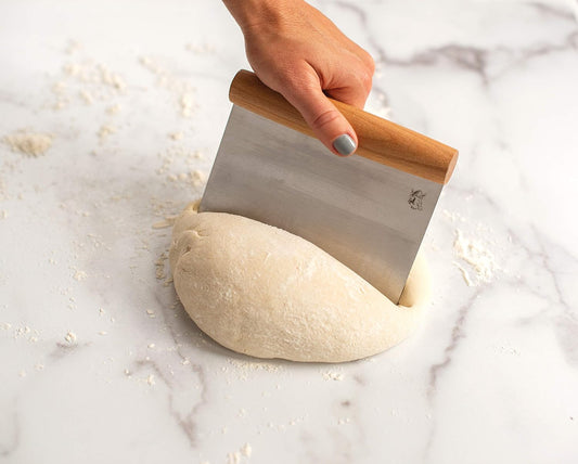 Dough Cutter with Beechwood Grip, Stainless Steel Blade