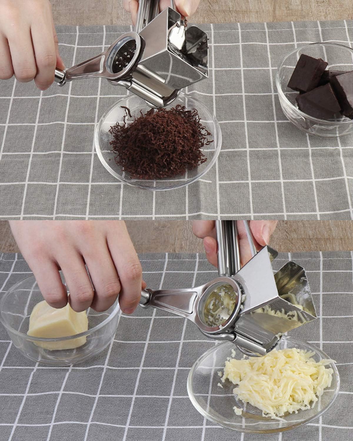 TONMA Multipurpose Rotary Cheese Grater Hand Crank