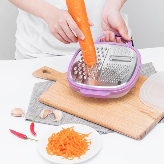 Cheese Grater with Container, Cheese Grater with Handle for Kitchen Box