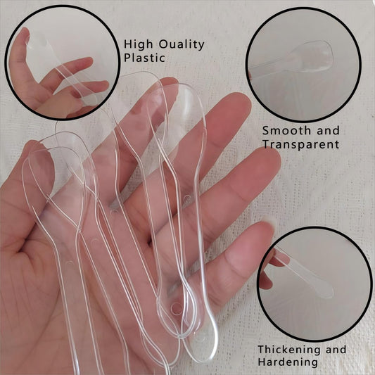 100pcs Individually Wrapped Mini Plastic Spoons, Restaurant-Grade Clear Tasting Spoons for Ice Cream, Yogurt, Sampling