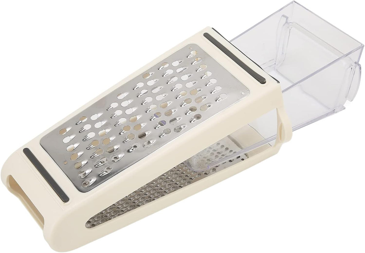 Handheld Cheese Grater, 8.7x5.3x3.3In With Double Sided Removable Container Box Food Parmesan Chocolate Lemon Shredder for Kitchen Tools