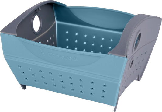 Snapfold Mini Colander – 1-Quart (.95 L) Compact, Collapsible Strainer for Pasta, Vegetables, Fruit, Space-Saving, Self-Standing with Handles, for Camping and Outdoor Kitchens, Mini Size