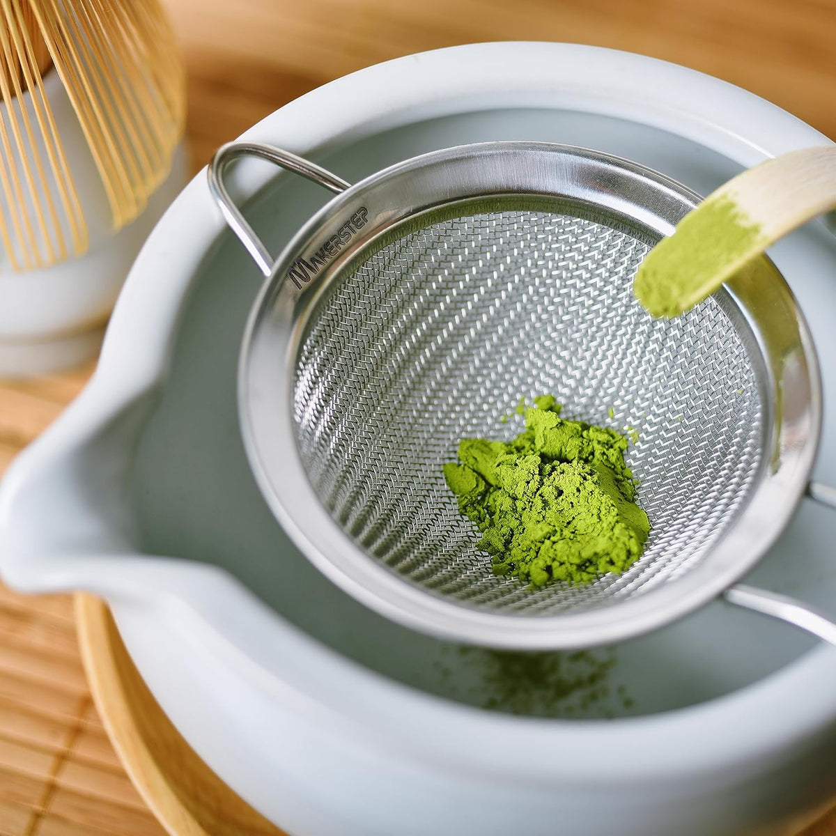 304 Stainless Steel Fine Mesh Strainers for Kitchen. Food Strainer Tea Strainer Coffee Strainer with Long Handle. 3.3 Inch