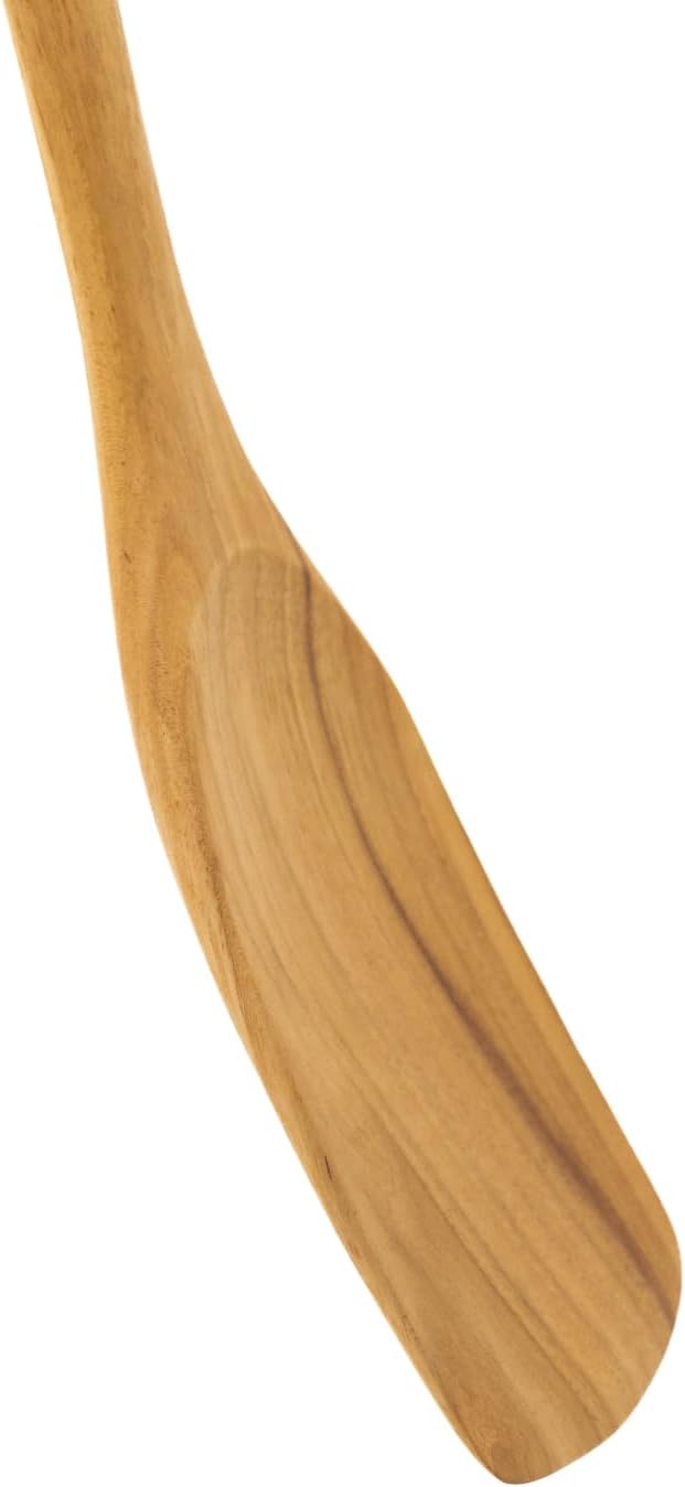 Teak Wooden Slotted Spatula Turner | Durable, Healthy, High Moist Resistance Teak Wood Spatula for Non Stick Cookware