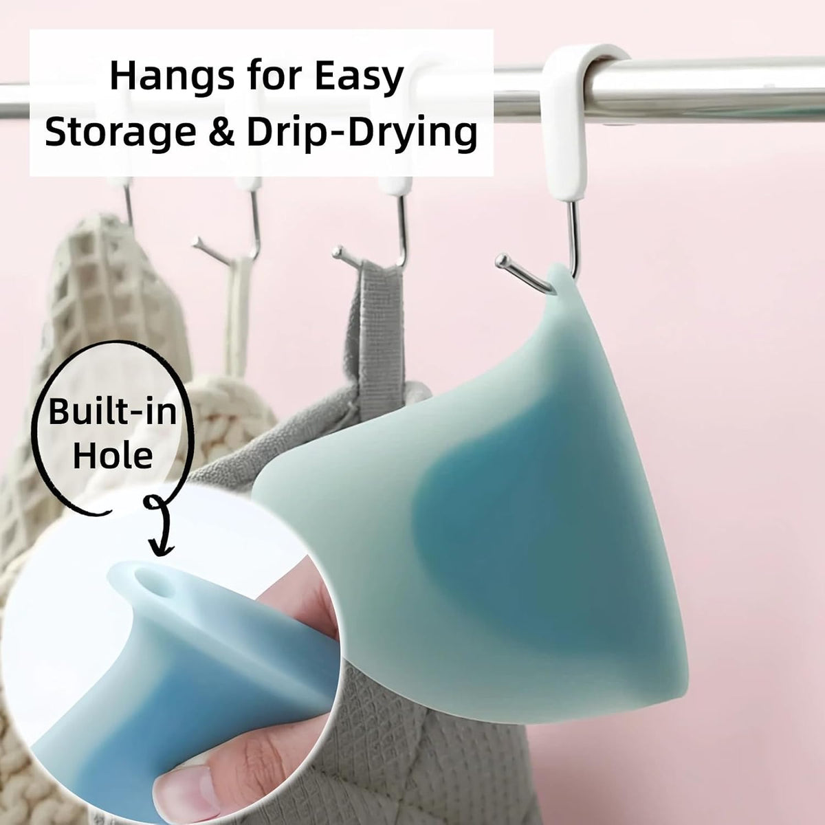 "Shark Fin" Bowl Scraper, Silicone Kitchen Scraper Tool