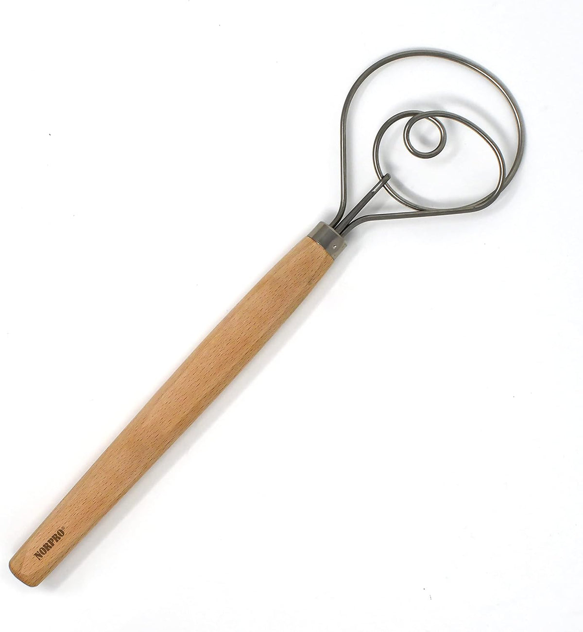 Scandinavian Dough Whisk 12" x 3.25" x .88"