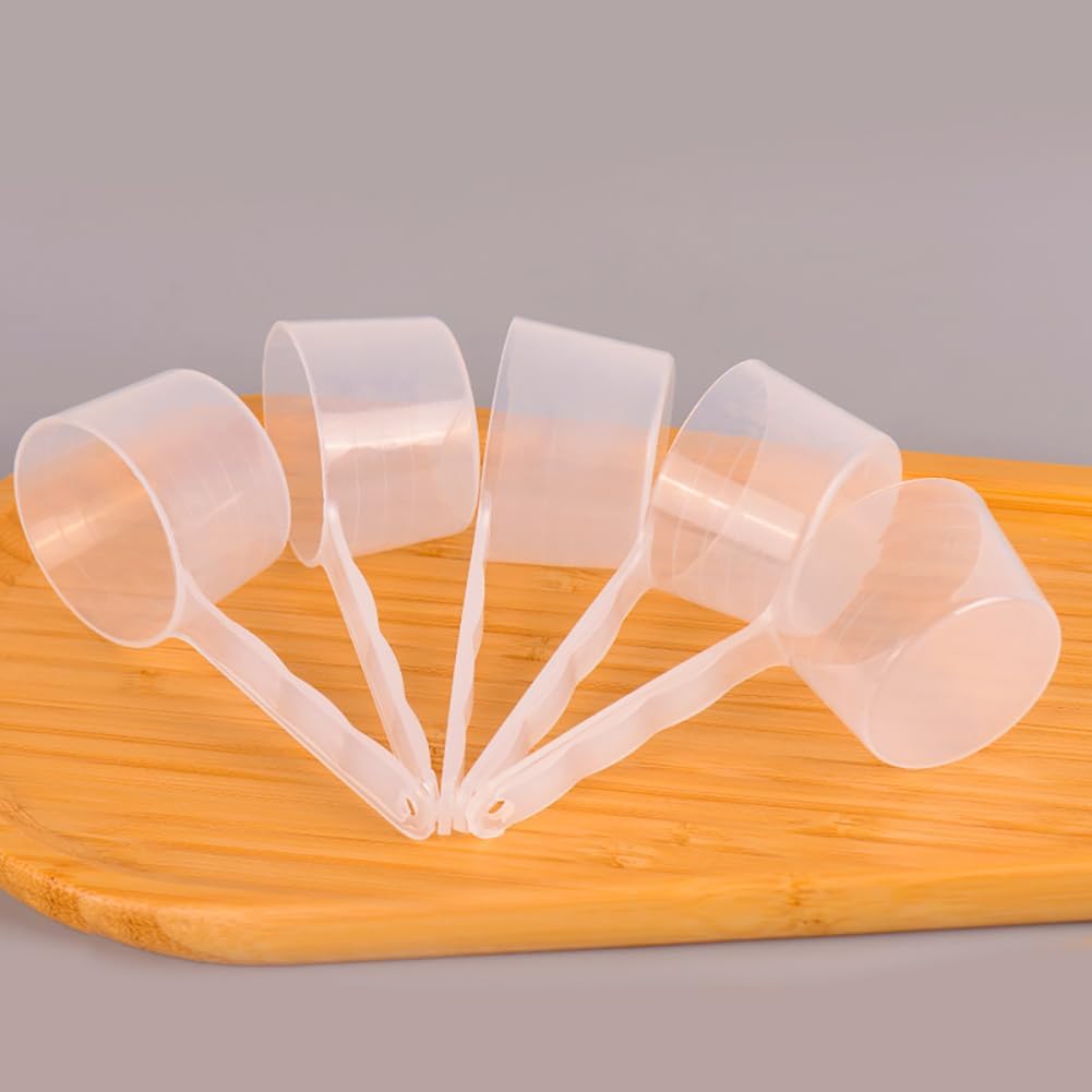 6pcs Milk Powder Scoops Laundry Detergent Scoop Lab Measuring Spoon Plastic Measuring Spoons for Cosmetics Powders Kitchen