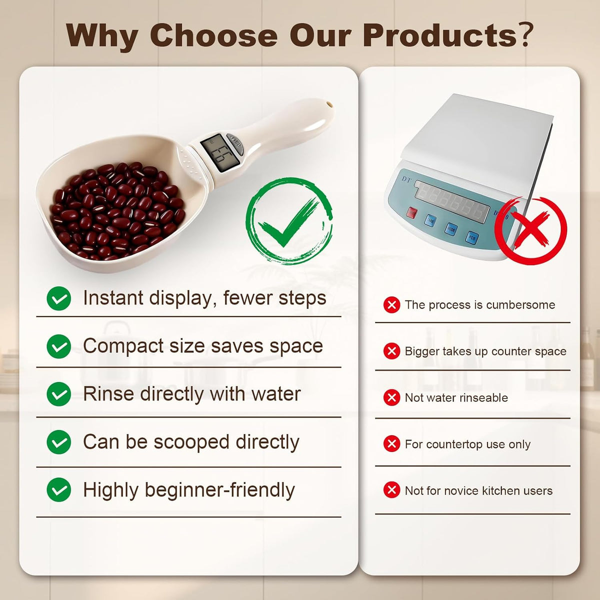 Digital Measuring Spoon, 800g/0.1g Precision Handheld Scale Scoop