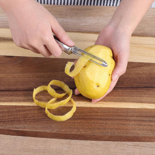 3Pack Stainless Steel Swivel Vegetable Peeler, Ergonomic Potato Peeler Set | swivel peelers with sharp rust-resistant blades.Dishwasher safe,Perfect for potatoes,carrots,apples,cucumbers