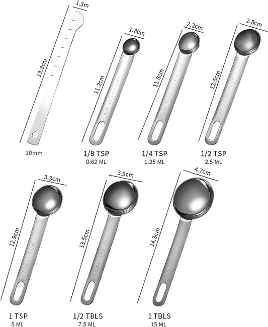 Tablespoon Measuring Spoons Set,Teaspoons Measuring Spoons Stainless Steel
