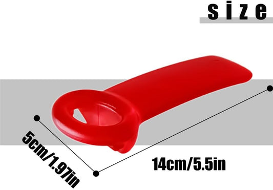 jar openers for seniors,Red jar opener for Elderly Children Women Weak Hands,Easy Grip bottle opener,Frosted Reds jar key,Plastic jar opener tool (1, Red)