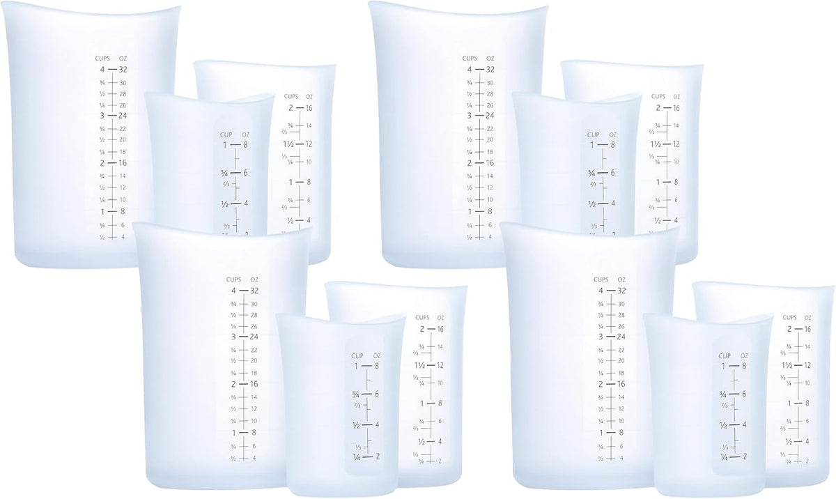 iSi Basics Measuring Cup Silicone Flexible, set of 3, Off-White
