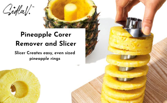 Pineapple Cutter & Corer Premium Pineapple Corer Remover Easy-to-Use Pineapple Corer with Thick Blade Pineapple Slicer Tool (2)