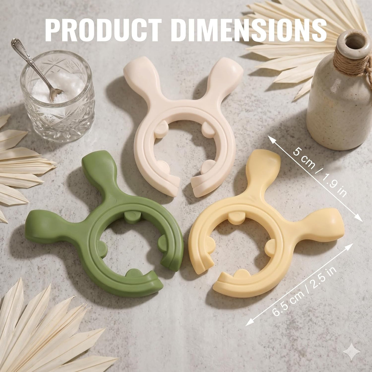 6PCS Silicone Spoon Holder for Pot,Clip-On Pot Spoon Holder, Non-Slip Spoon Holder Stove Organizer,Steam Releaser,Non-Slip Utensil Rest for Ladle, Spatula and Cooking Utensils