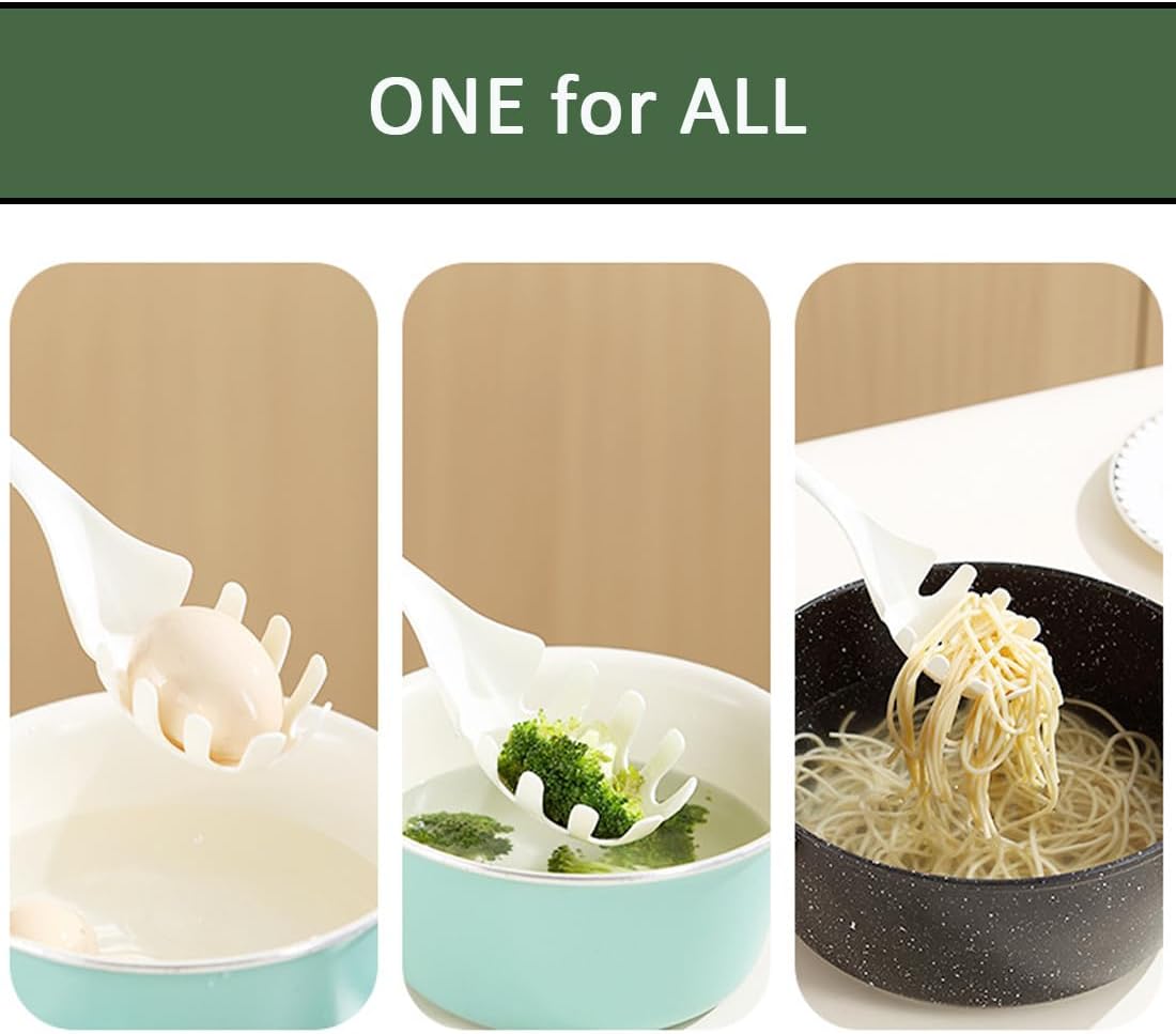 3 Pack of Pasta Fork, Spaghetti Server, Professional Pasta Server Spoon Heat Resistant Noodle Spoon