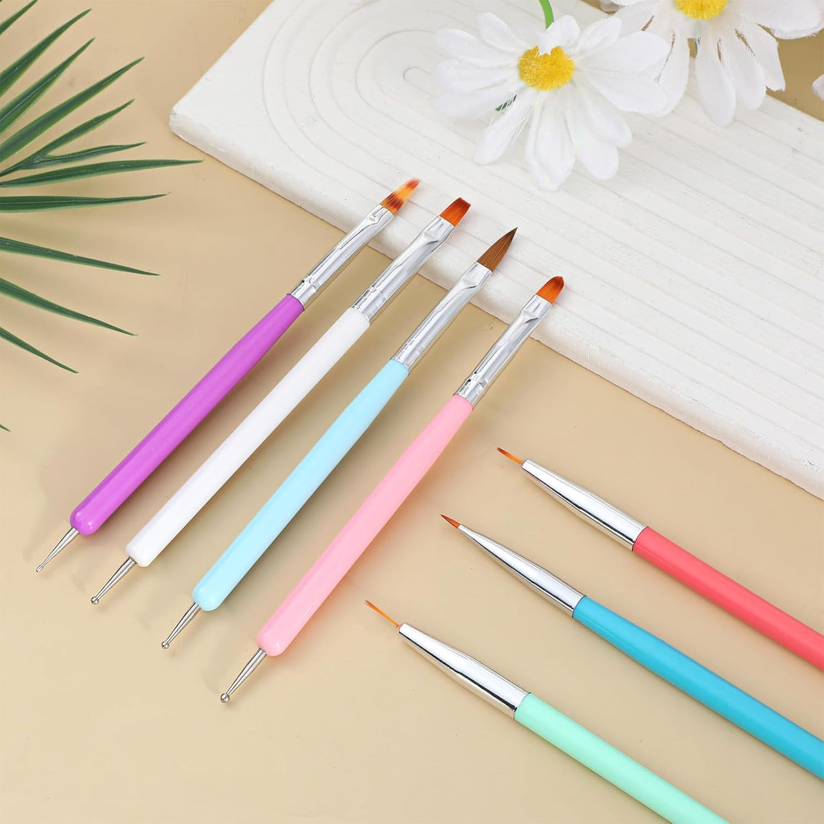 7 Pcs Food Paint Brush, Cookie Decorating Tools Food Brushes for Cooking for Pastry Cookie and Cakes Decoration Candy Decorating Baking Fondant Decoration