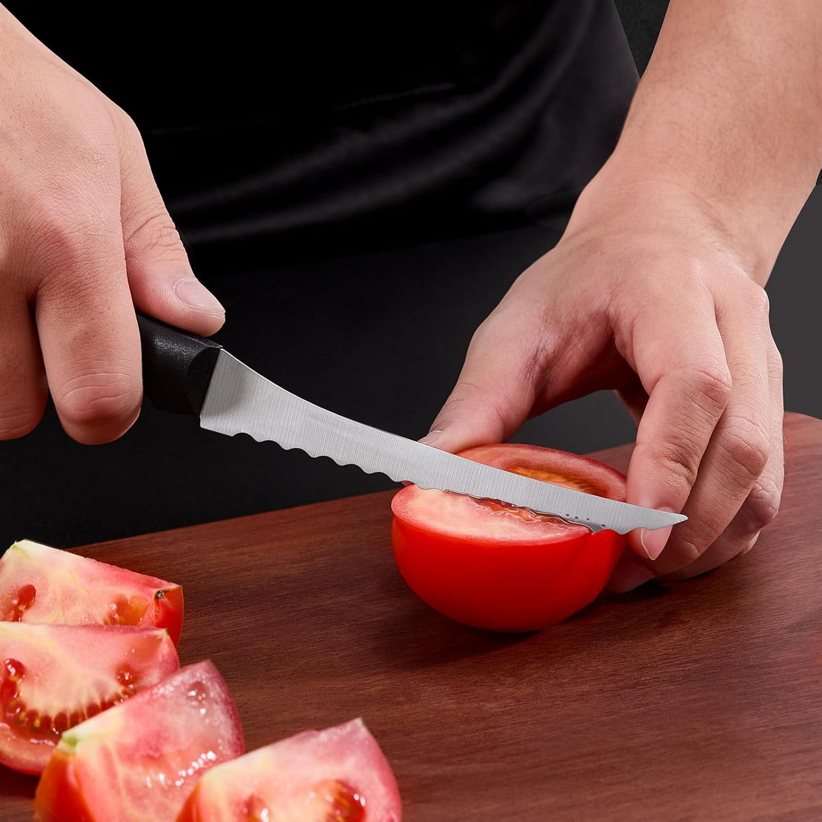 Tomato Slicer, Tomato Knives 2-Piece Serrated Tomato Knife