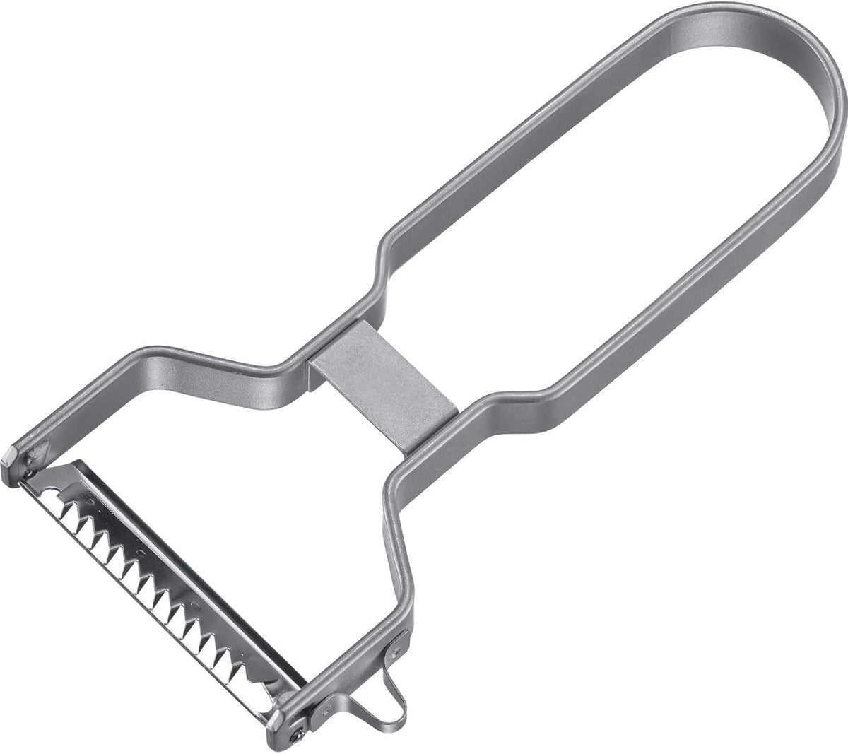 Julienne Slicer, Vegetable Peeler "Black Edition" - Quick and Easy Peeling, Quick Special - Coarse Serrated Stainless Steel Blade, Aluminium, Colour: Anthracite