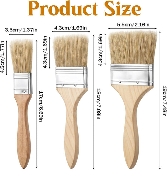 3 PCS Pastry Brush Basting Brush for Cooking Brushes | Oil Brushes for Cooking Kitchen Sauce Oil, Butter, Sauce