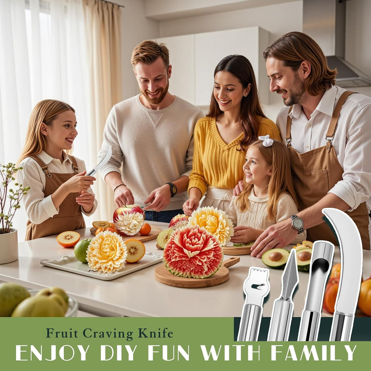 Stainless Steel Vegetable Fruit Cutters Shaper Kit